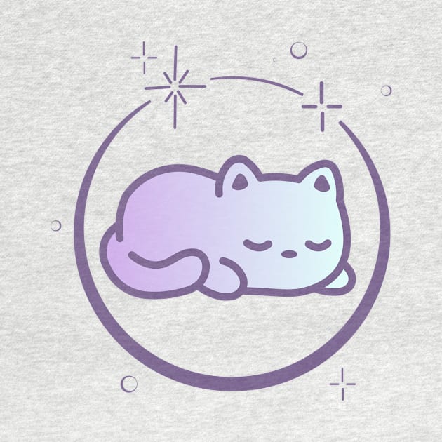 Cute Cat Kitten Kitty in Space Galaxy by Cute Cat Designs